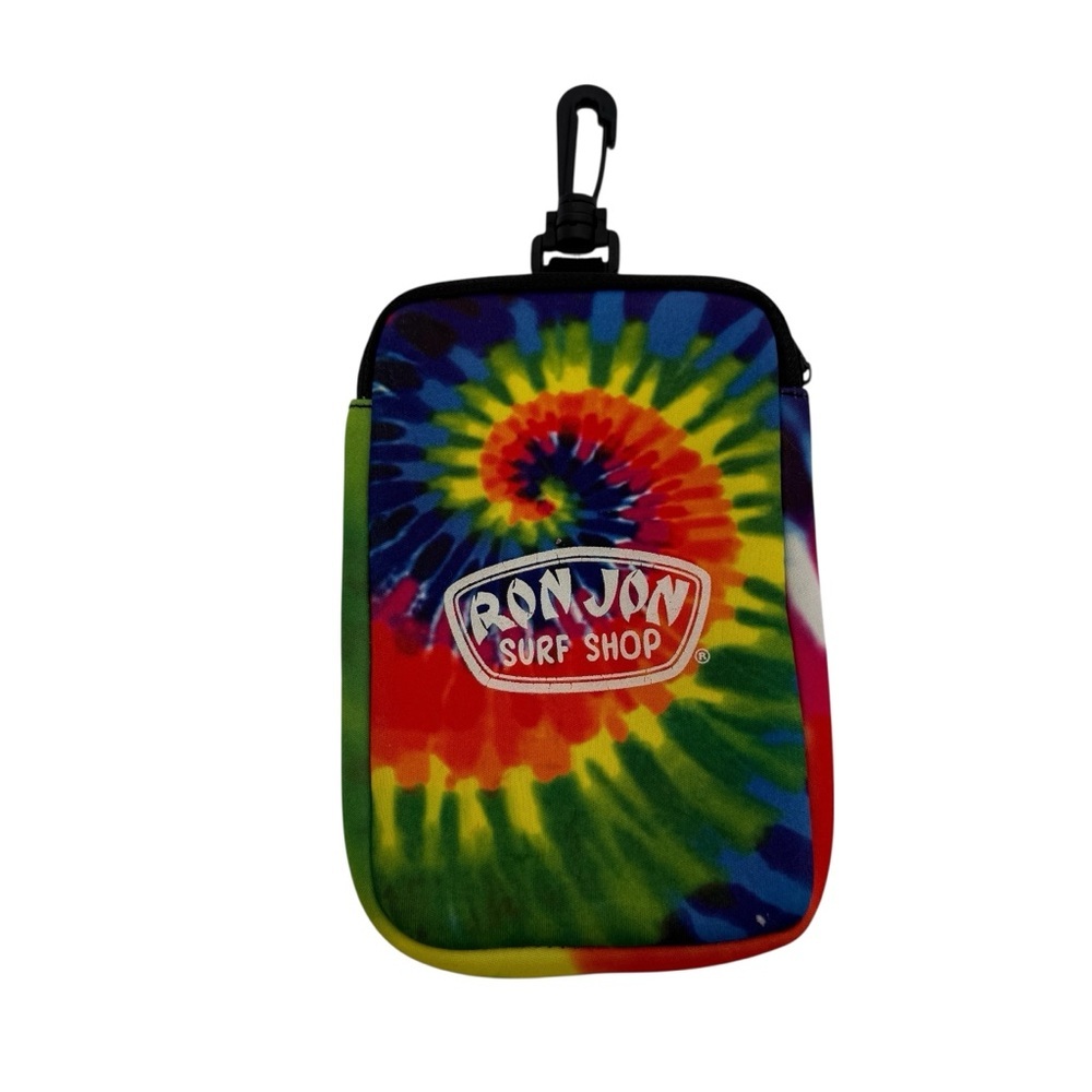 Ron Jon Surf Shop Tie Dye Neoprene Water Resistant Pool Beach Ocean Wallet Case